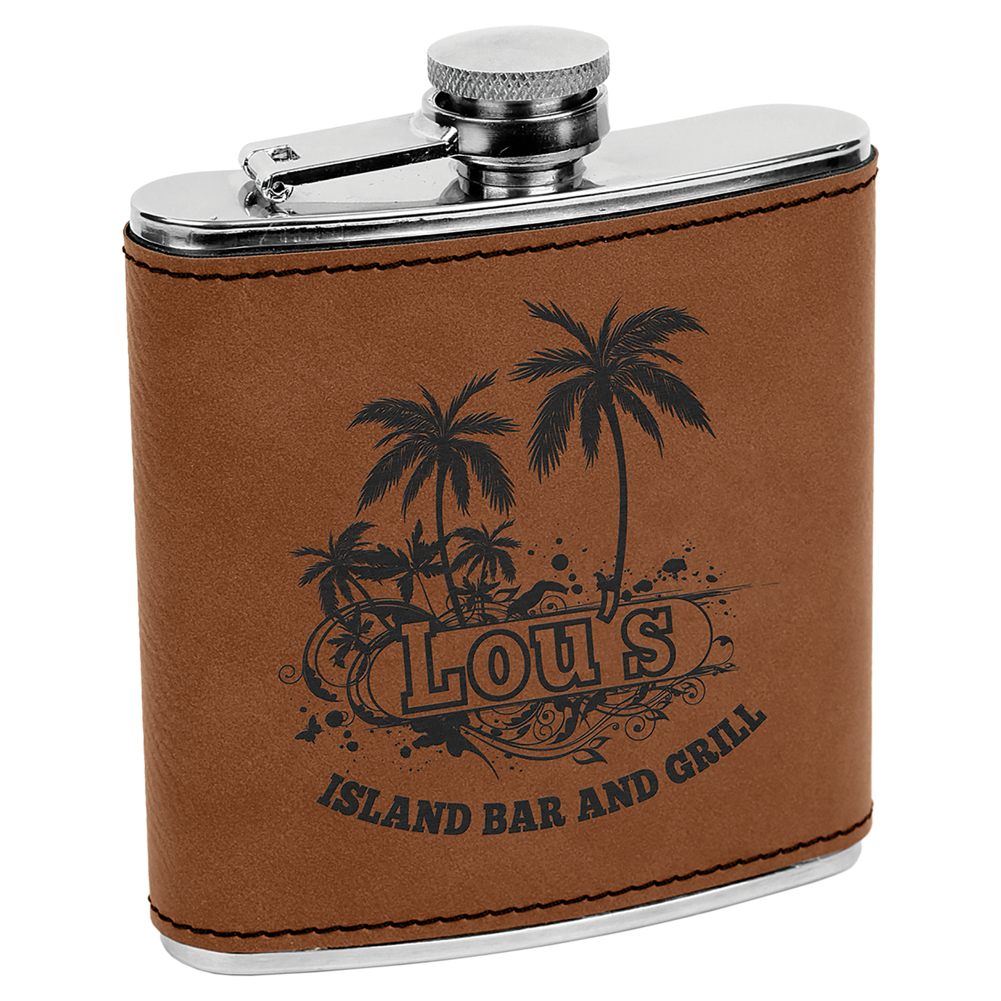 Leatherette 6 oz. Flask