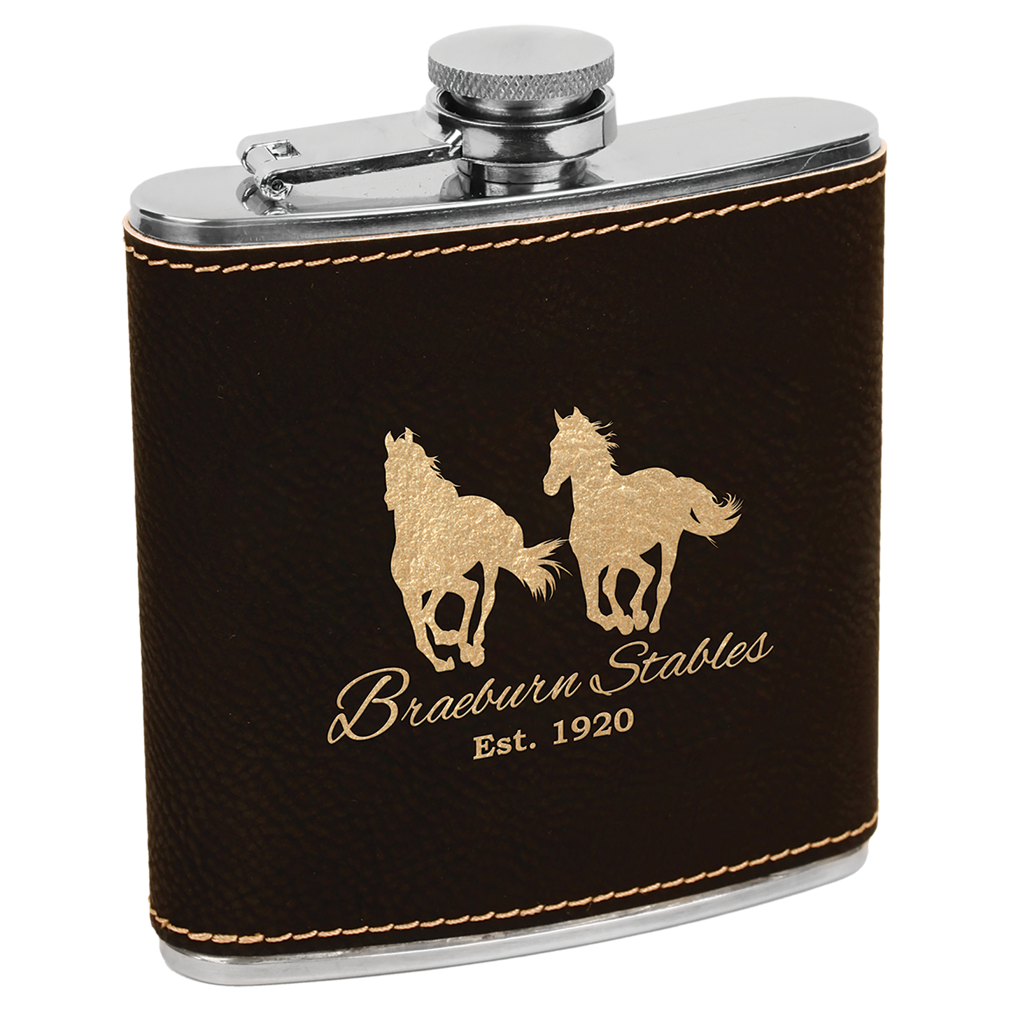 Leatherette 6 oz. Flask