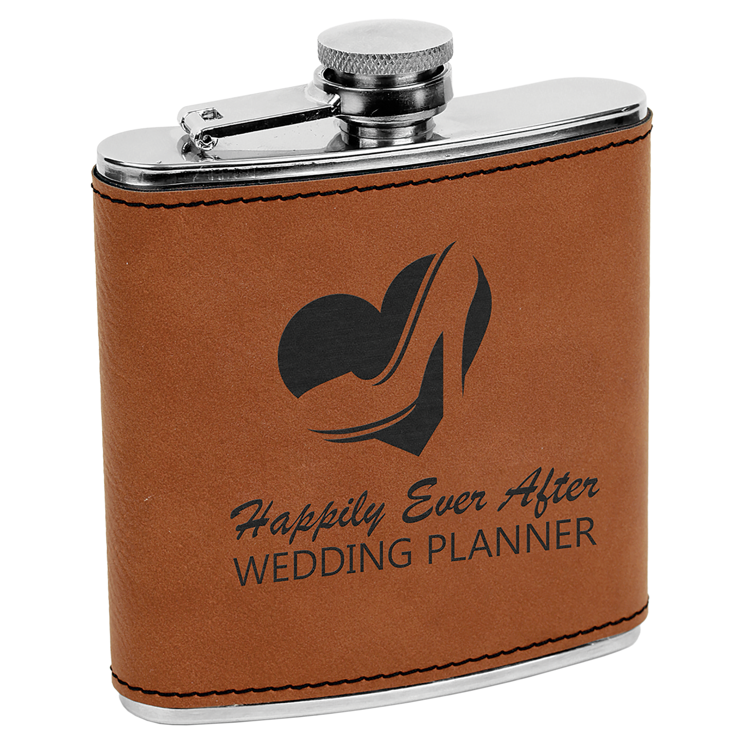 Leatherette 6 oz. Flask