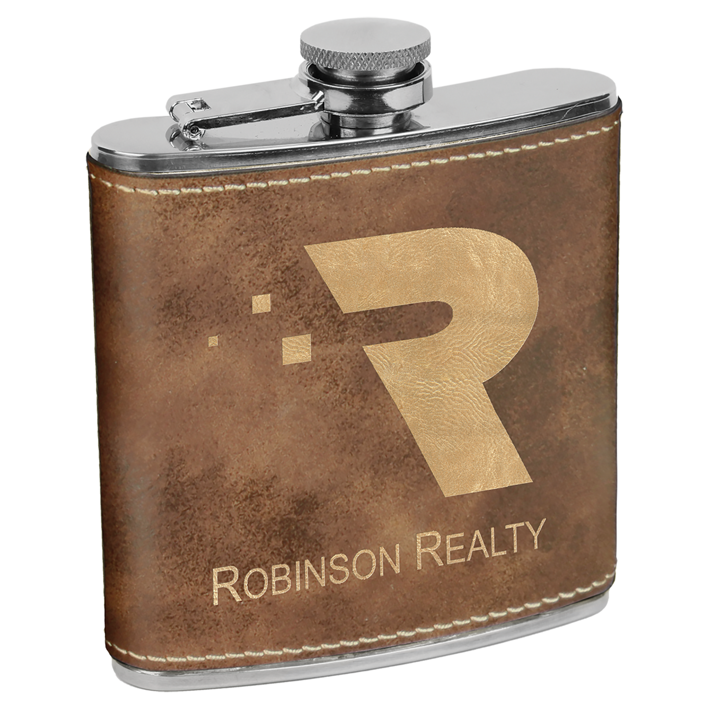 Leatherette 6 oz. Flask