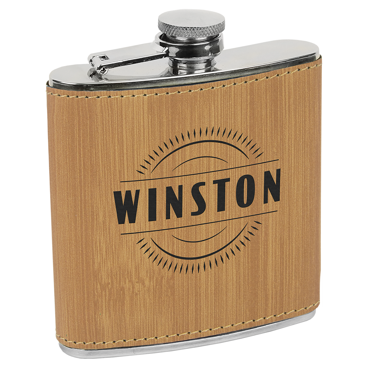 Leatherette 6 oz. Flask