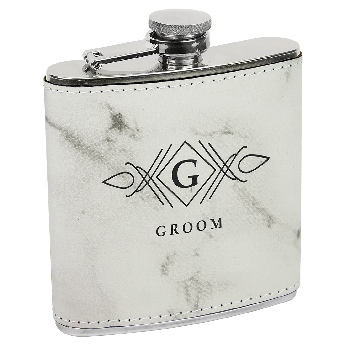 Leatherette 6 oz. Flask