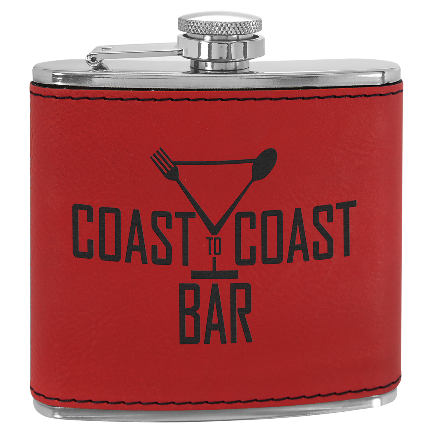 Leatherette 6 oz. Flask
