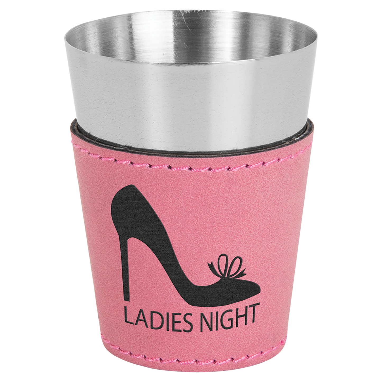 2 oz. Leatherette Wrapped Stainless Steel Shot Glass