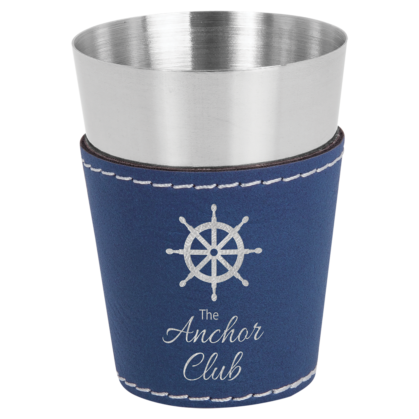 2 oz. Leatherette Wrapped Stainless Steel Shot Glass