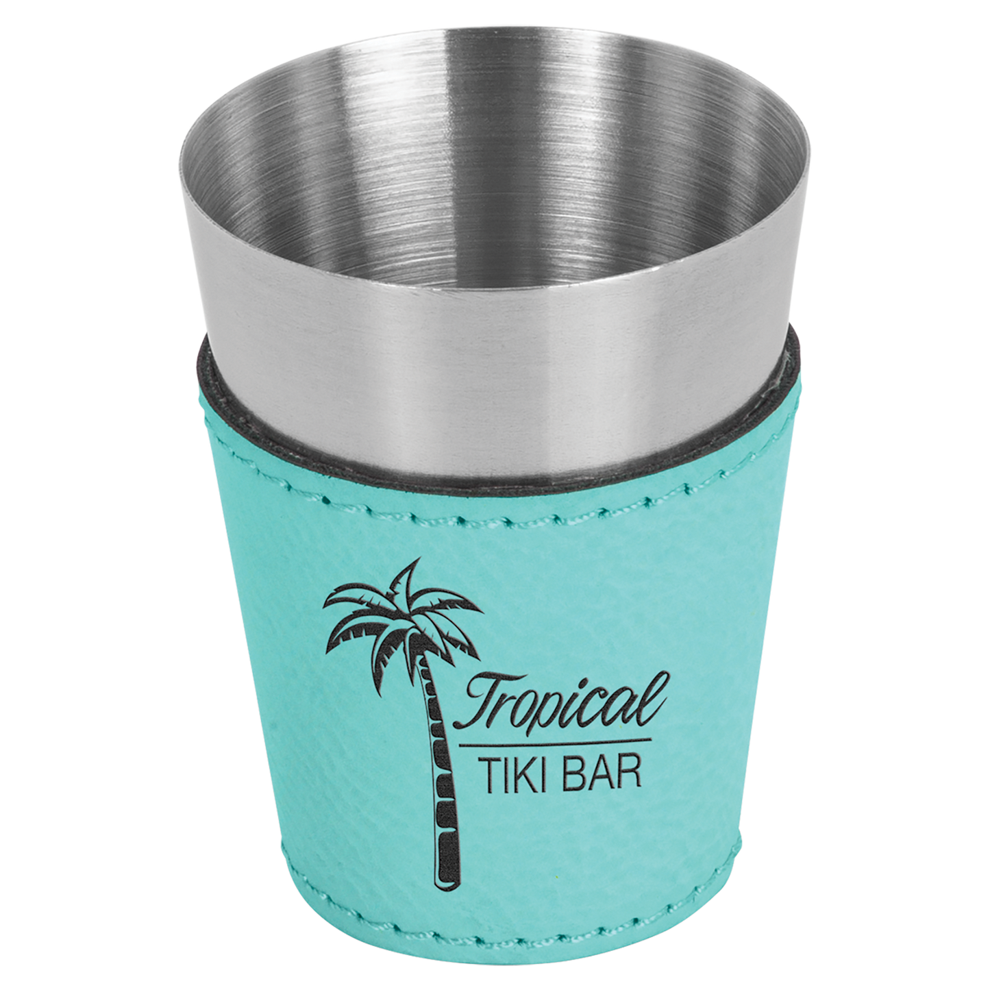2 oz. Leatherette Wrapped Stainless Steel Shot Glass