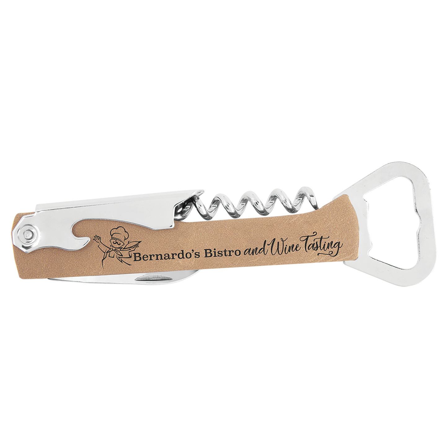 Leatherette Wine Bottle Opener