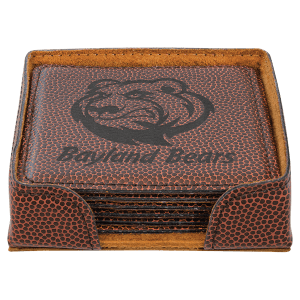 Leatherette 6-Coaster Set Square/Round