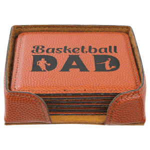 Leatherette 6-Coaster Set Square/Round