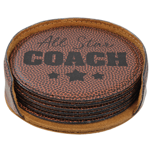 Leatherette 6-Coaster Set Square/Round