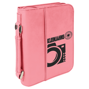 Leatherette Book/Bible Cover with Handle and Zipper