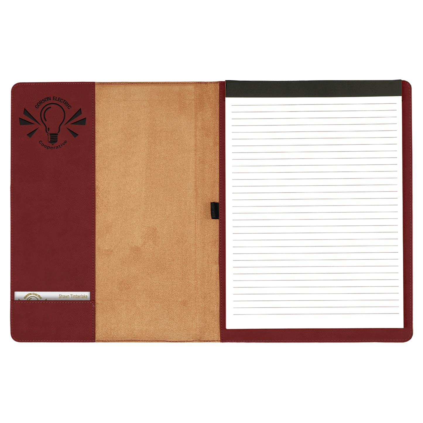 Leatherette Portfolio with Notepad 9.5" x 12"