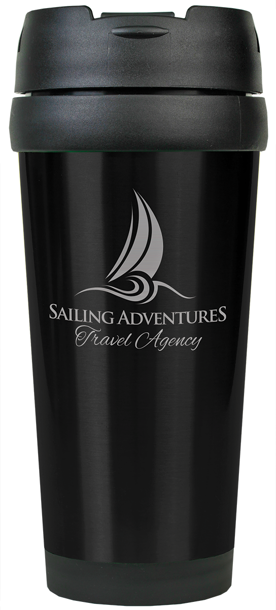 16 oz. Laserable Stainless Steel Travel Mug without Handle
