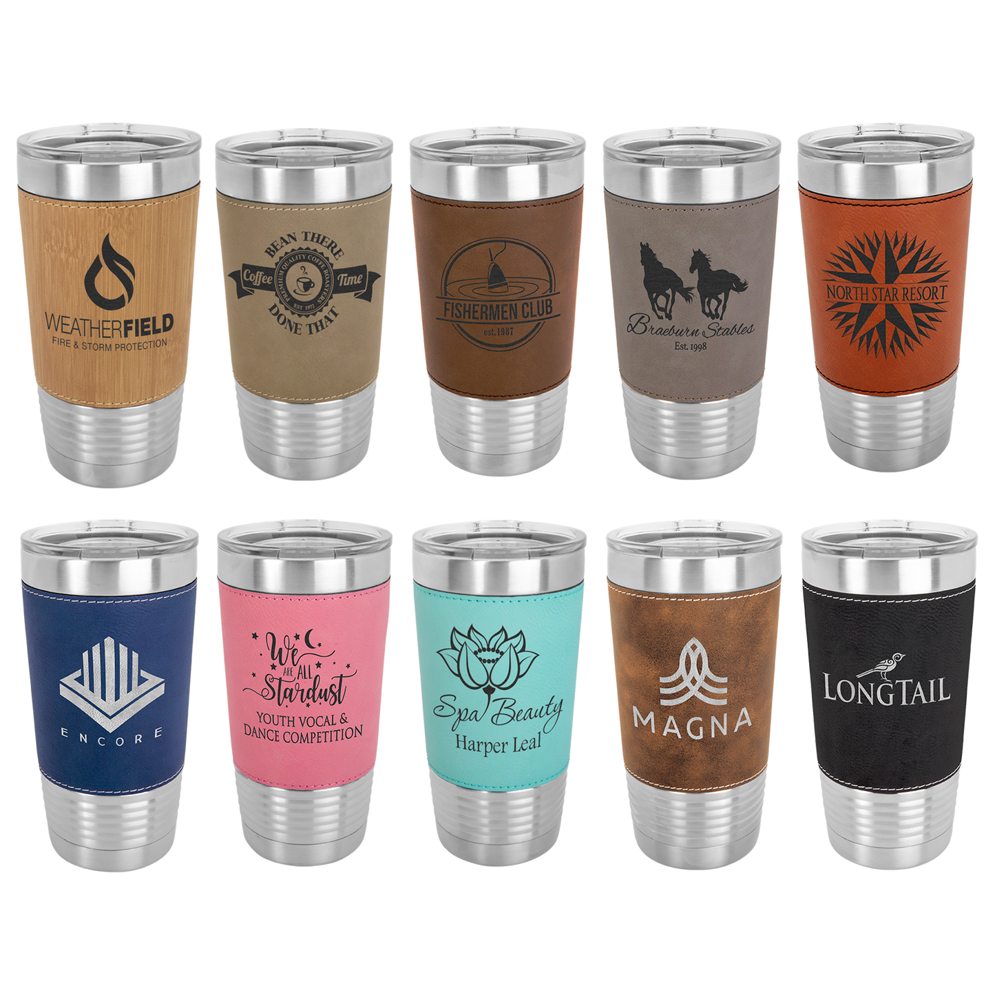 Leatherette Wrapped 20 oz. Polar Camel