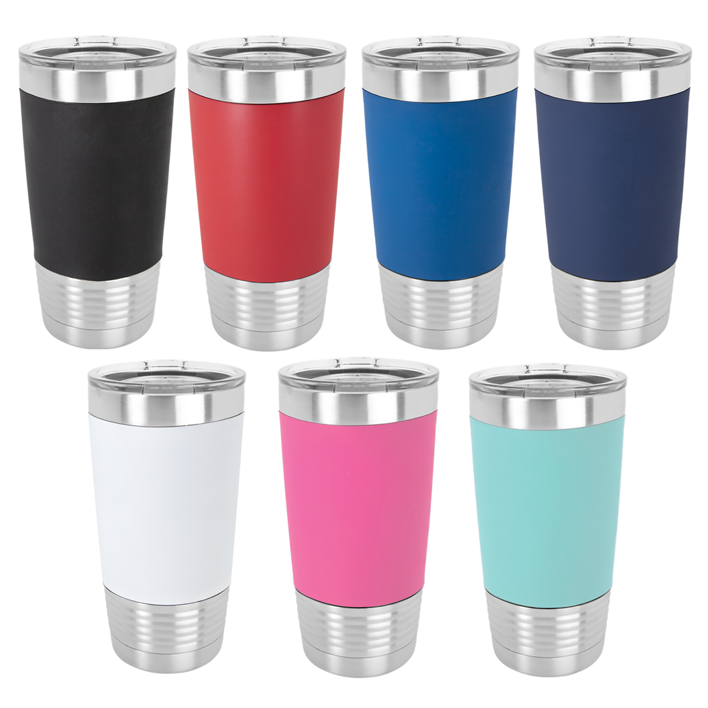 Polar Camel Grip Tumbler with Clear Lid