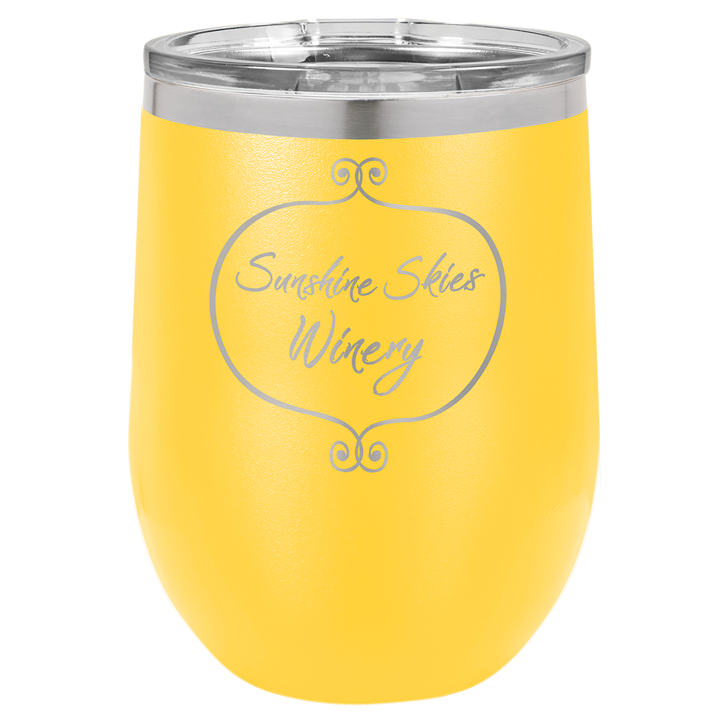 Polar Camel Stemless Tumbler with Clear Lid