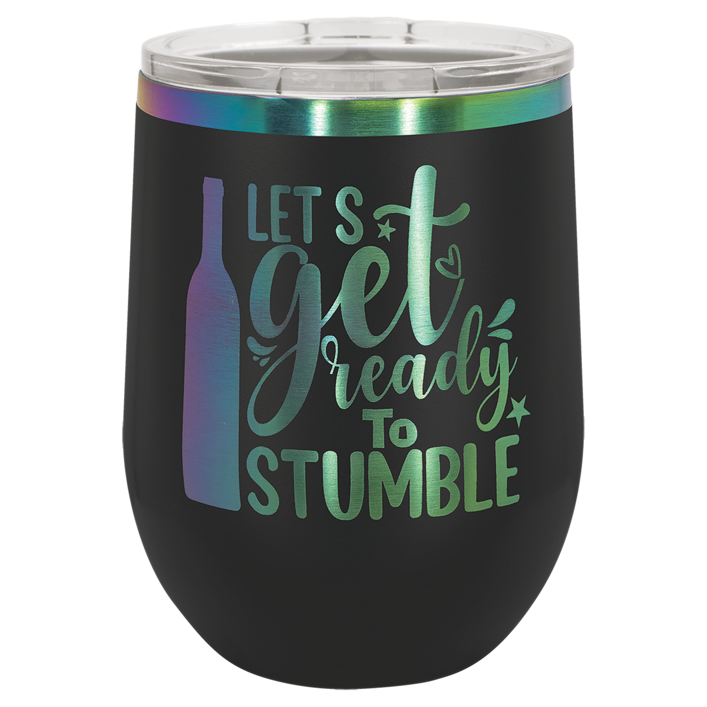 Polar Camel Stemless Tumbler with Clear Lid