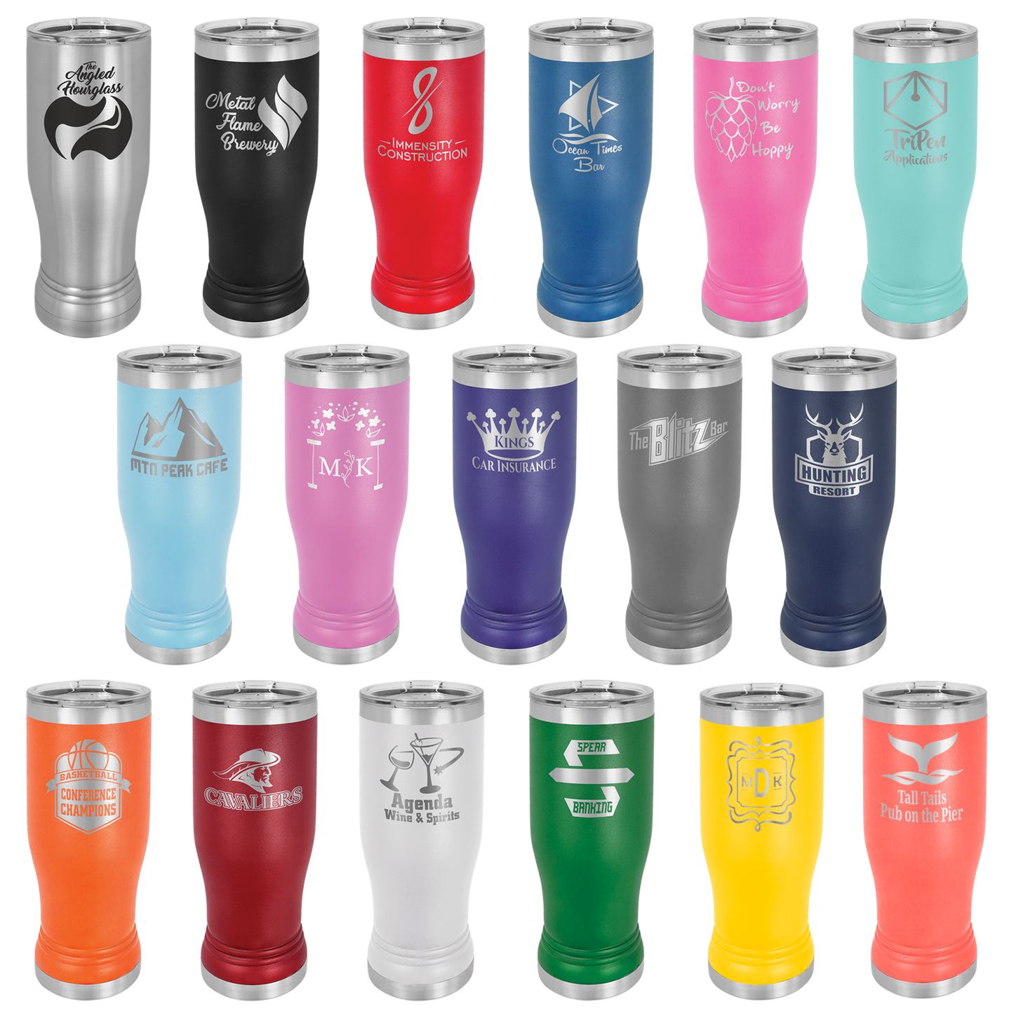Polar Camel Pilsner Tumbler with Clear Lid
