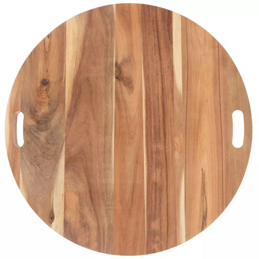 24" Round Acacia Cutting Board – Personalized Monogram & Date Engraving  Short Description: