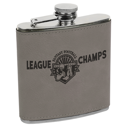 Leatherette 6 oz. Flask