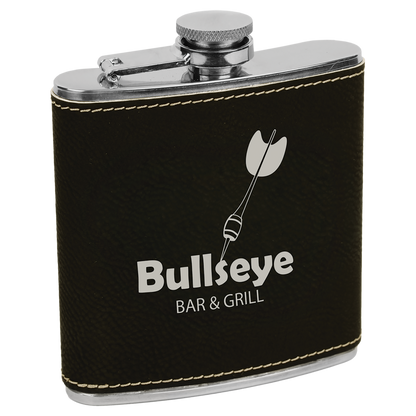Leatherette 6 oz. Flask