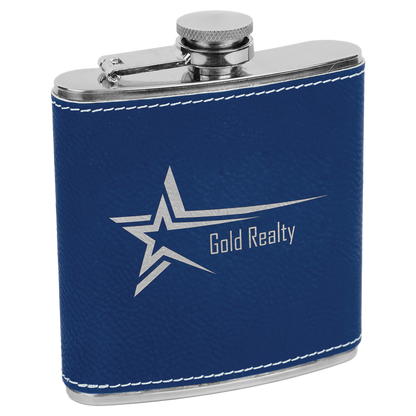 Leatherette 6 oz. Flask