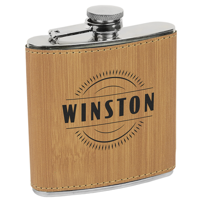 Leatherette 6 oz. Flask