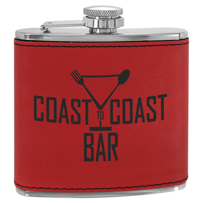 Leatherette 6 oz. Flask