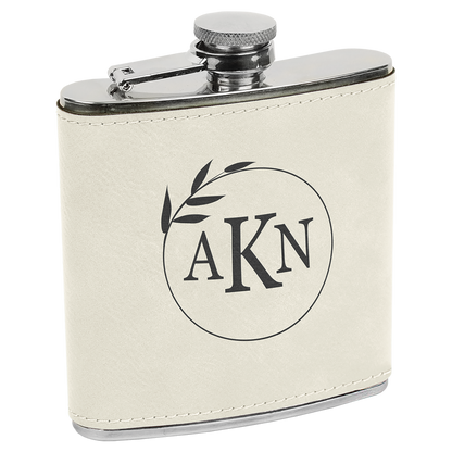 Leatherette 6 oz. Flask
