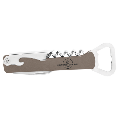 Leatherette Wine Bottle Opener