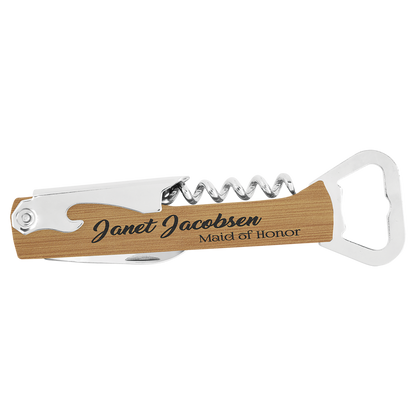 Leatherette Wine Bottle Opener