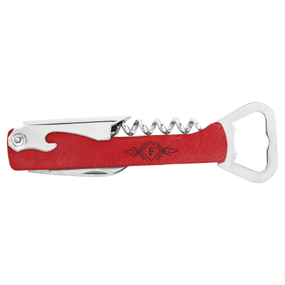 Leatherette Wine Bottle Opener