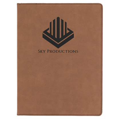 Leatherette Portfolio with Notepad 9.5" x 12"
