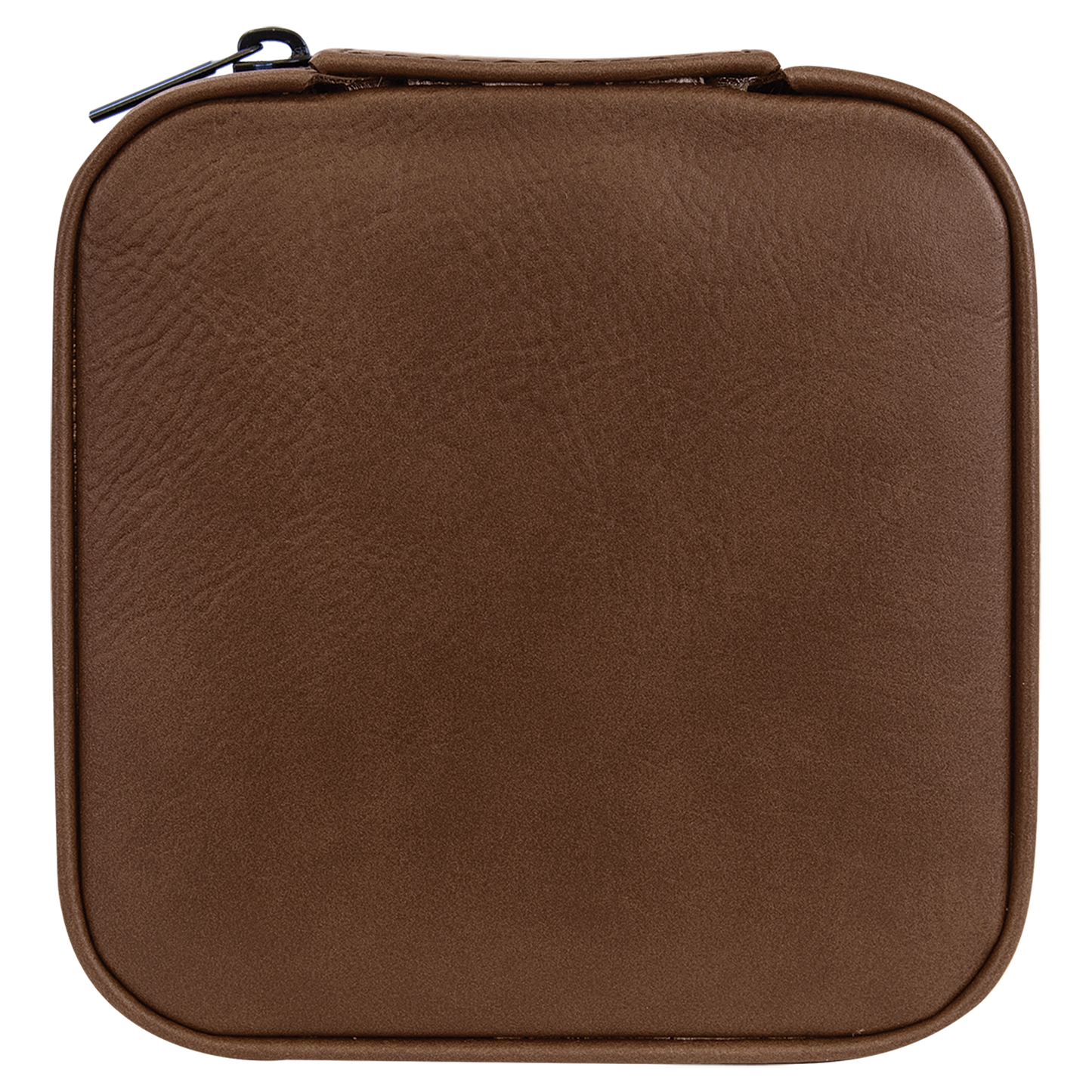 Lasered Leatherette Travel Jewelry Box with Tan Lining