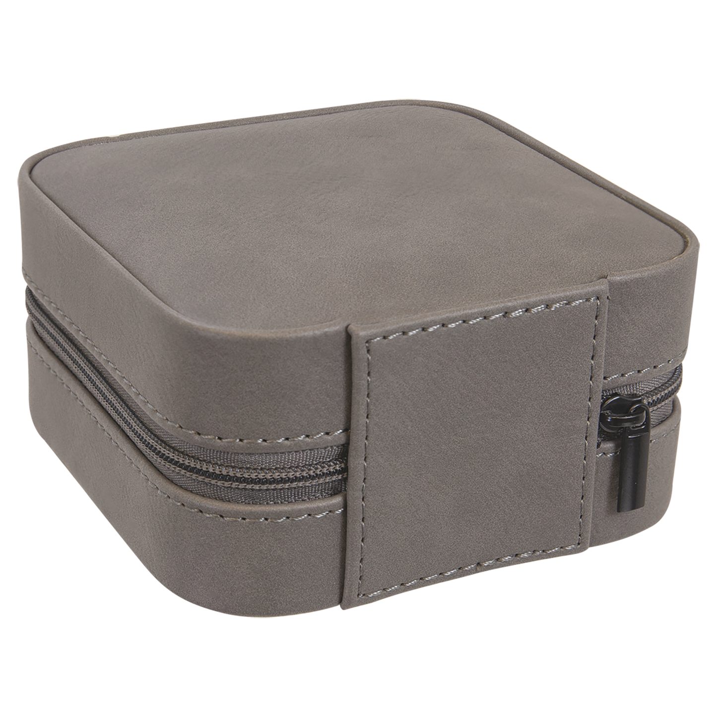 Lasered Leatherette Travel Jewelry Box with Tan Lining