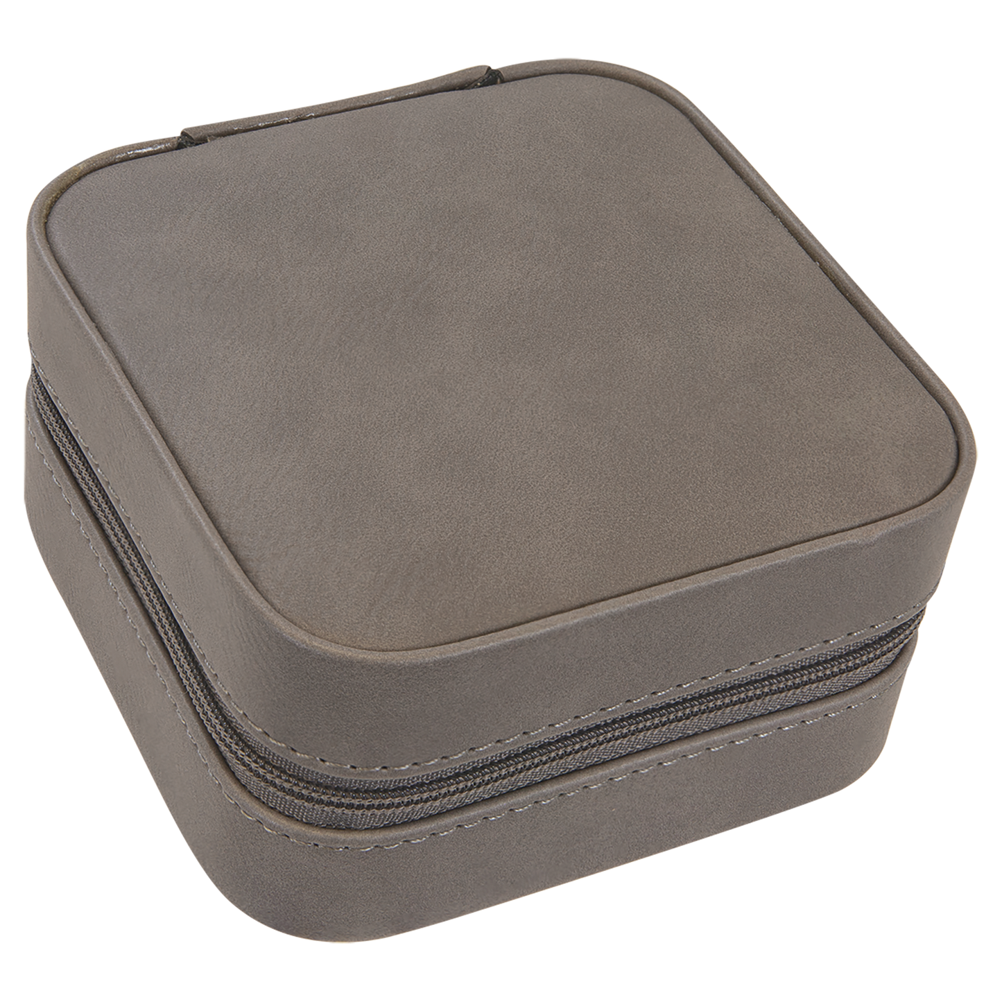Lasered Leatherette Travel Jewelry Box with Tan Lining