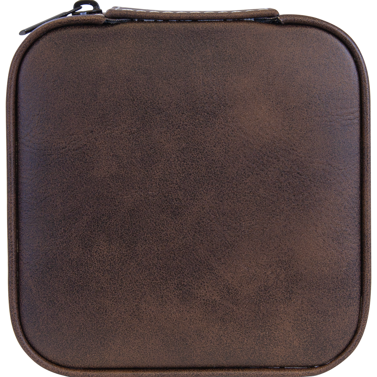 Lasered Leatherette Travel Jewelry Box with Tan Lining
