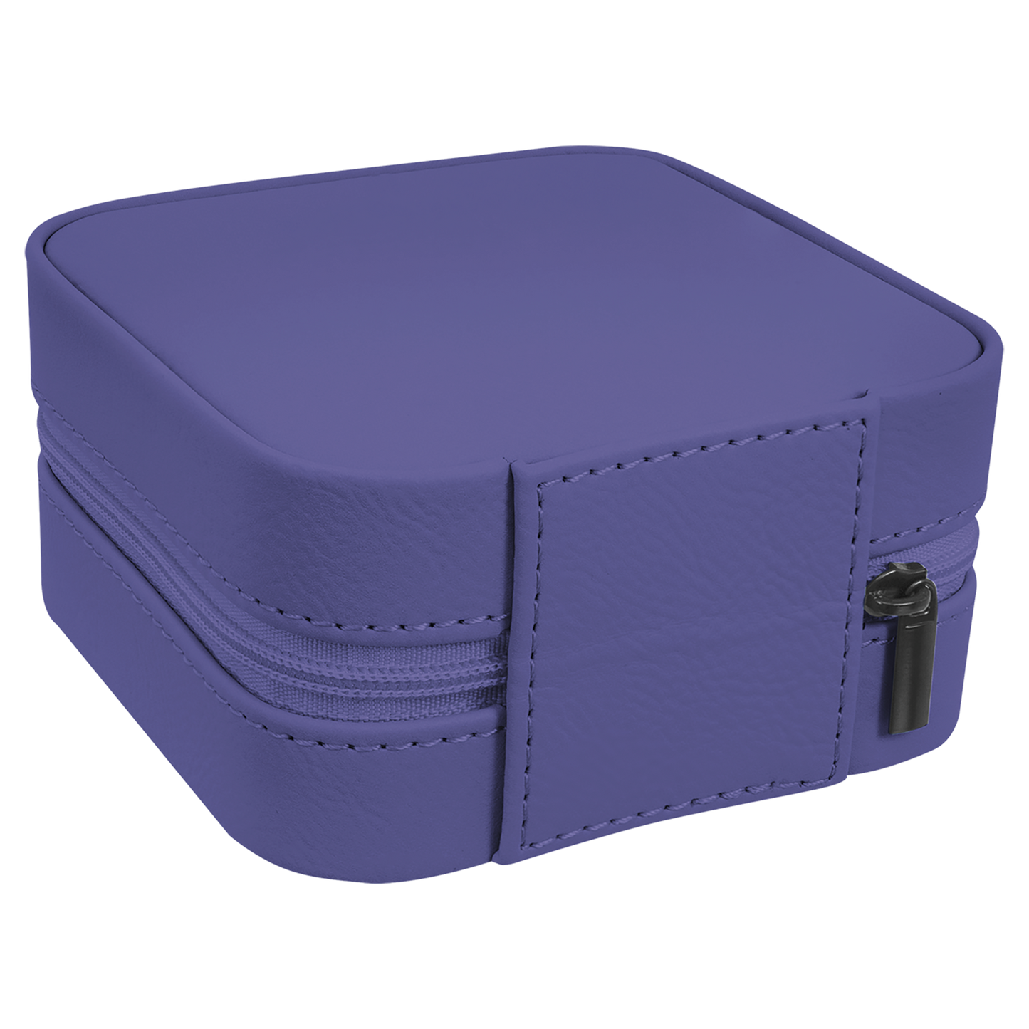 Lasered Leatherette Travel Jewelry Box with Tan Lining