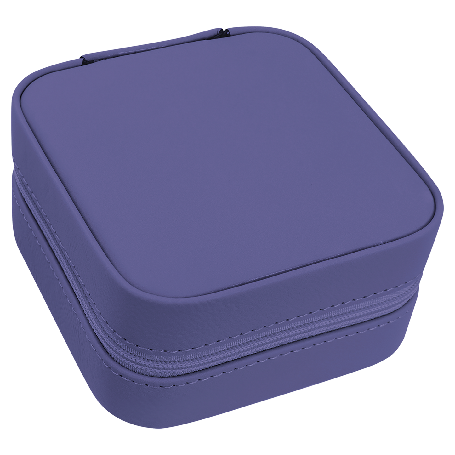 Lasered Leatherette Travel Jewelry Box with Tan Lining