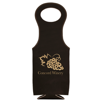 Leatherette Wine Bag