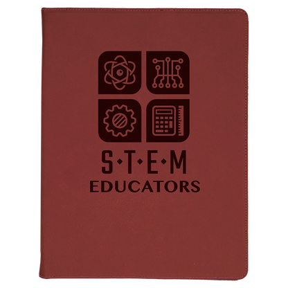 Leatherette Portfolio with Notepad 9.5" x 12"