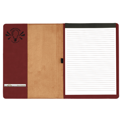 Leatherette Portfolio with Notepad 9.5" x 12"