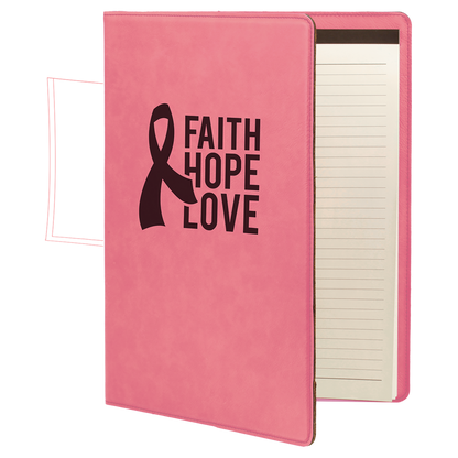 Leatherette Portfolio with Notepad 9.5" x 12"