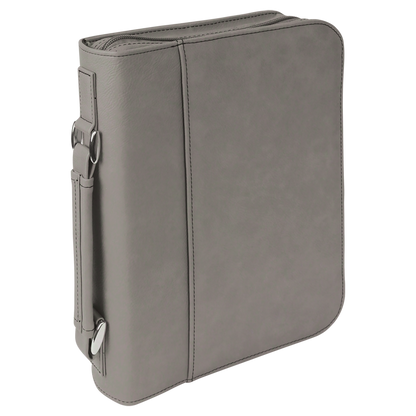 Leatherette Book/Bible Cover with Handle and Zipper