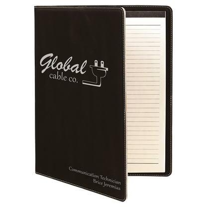 Leatherette Portfolio with Notepad 9.5" x 12"