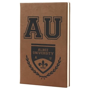 5 1/4" x 8 1/4" Laserable Leatherette Journal with Lined Notepad