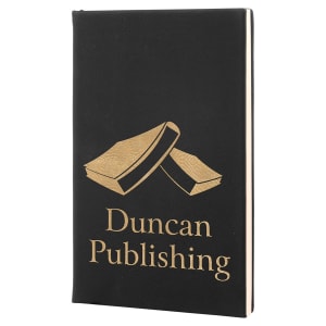 5 1/4" x 8 1/4" Laserable Leatherette Journal with Lined Notepad
