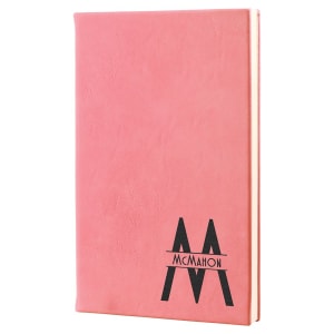 5 1/4" x 8 1/4" Laserable Leatherette Journal with Lined Notepad