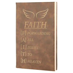 5 1/4" x 8 1/4" Laserable Leatherette Journal with Lined Notepad