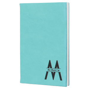 5 1/4" x 8 1/4" Laserable Leatherette Journal with Lined Notepad
